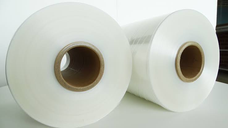 POF film rolls with cardboard cores