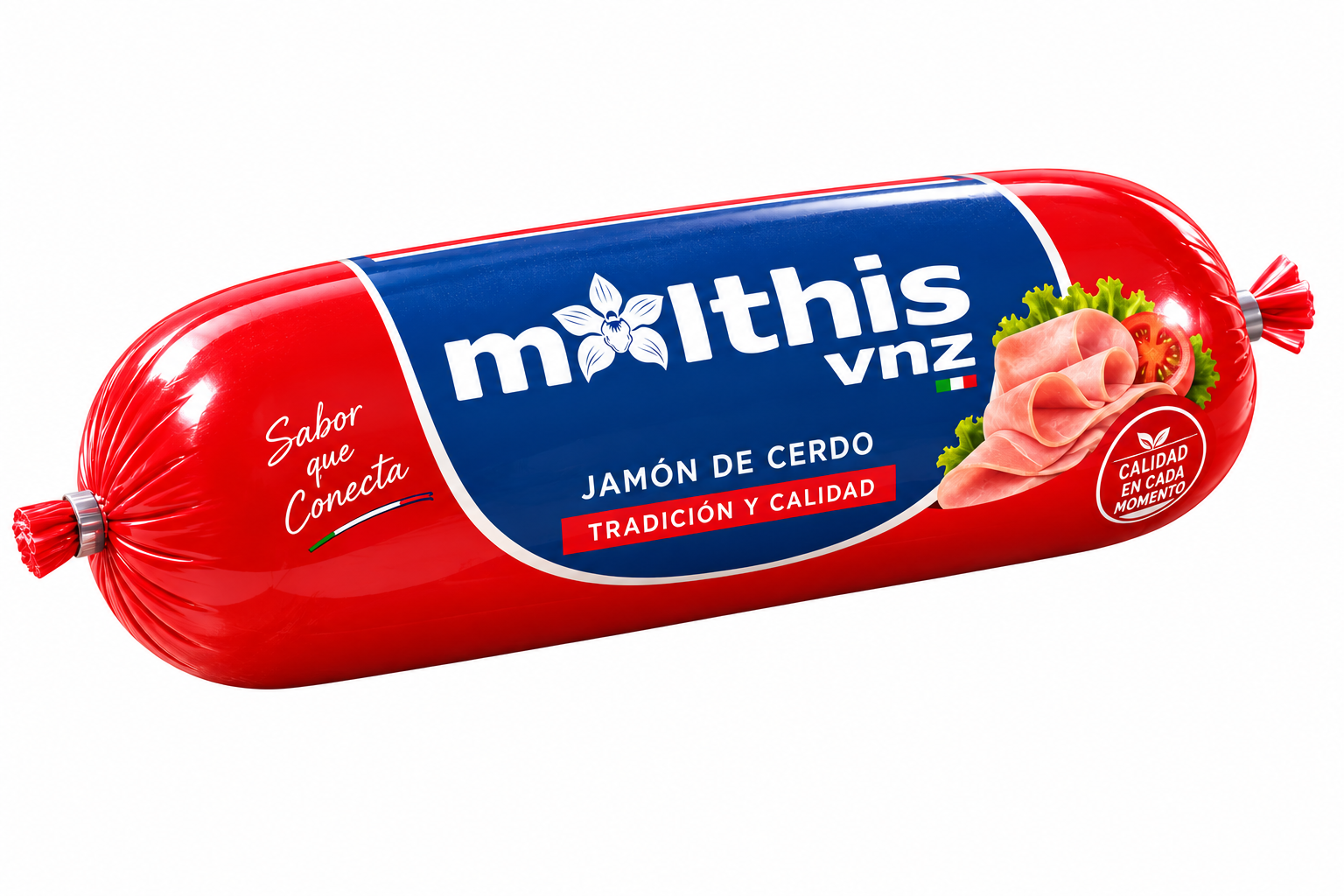 MOLTHIS VNZ product in a red printed polyamide casing on a white background